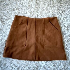 Zara Suede Mini Skirt